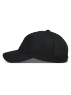 Alpinestars Dylan Dad Cappello, cappello sportswear nero con visiera curva e corona in twill, vista di profilo.