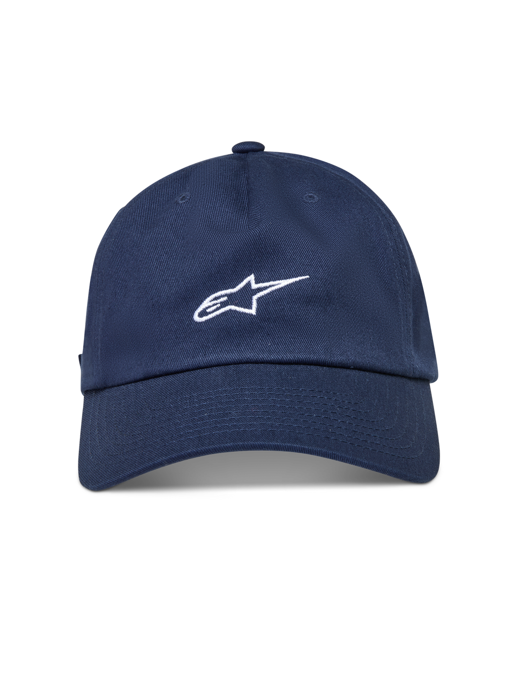 Alpinestars Dylan Dad Cappello, cappello sportswear con visiera curva e corona non strutturata, blu con logo Astars bianco ricamato