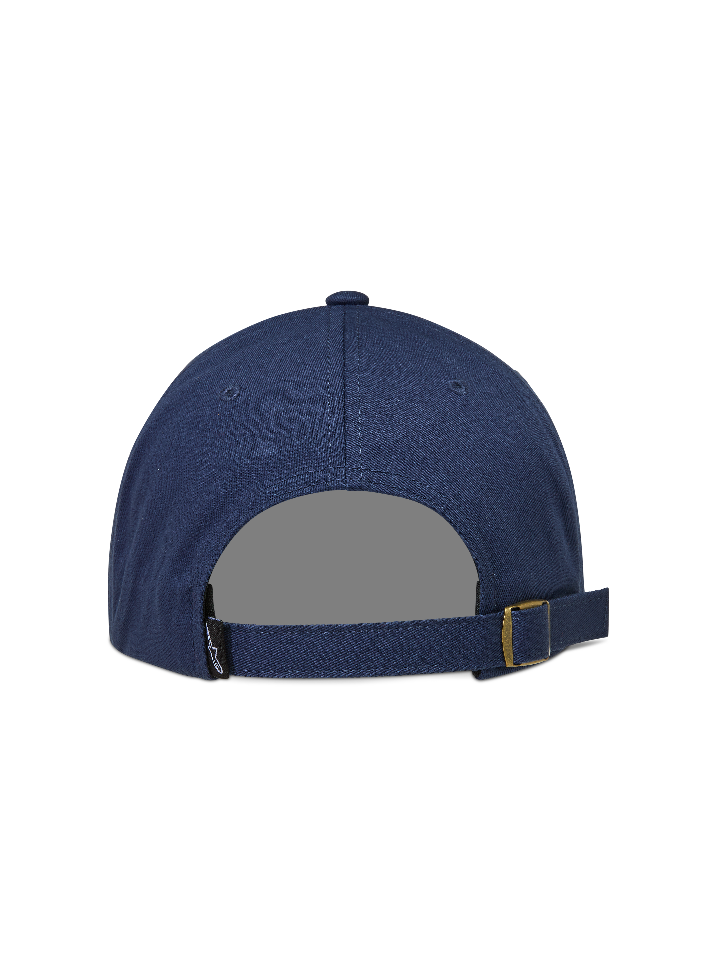 Alpinestars Dylan Dad Cappello, cappello sportswear in tessuto twill blu, vista posteriore con chiusura a strappo regolabile