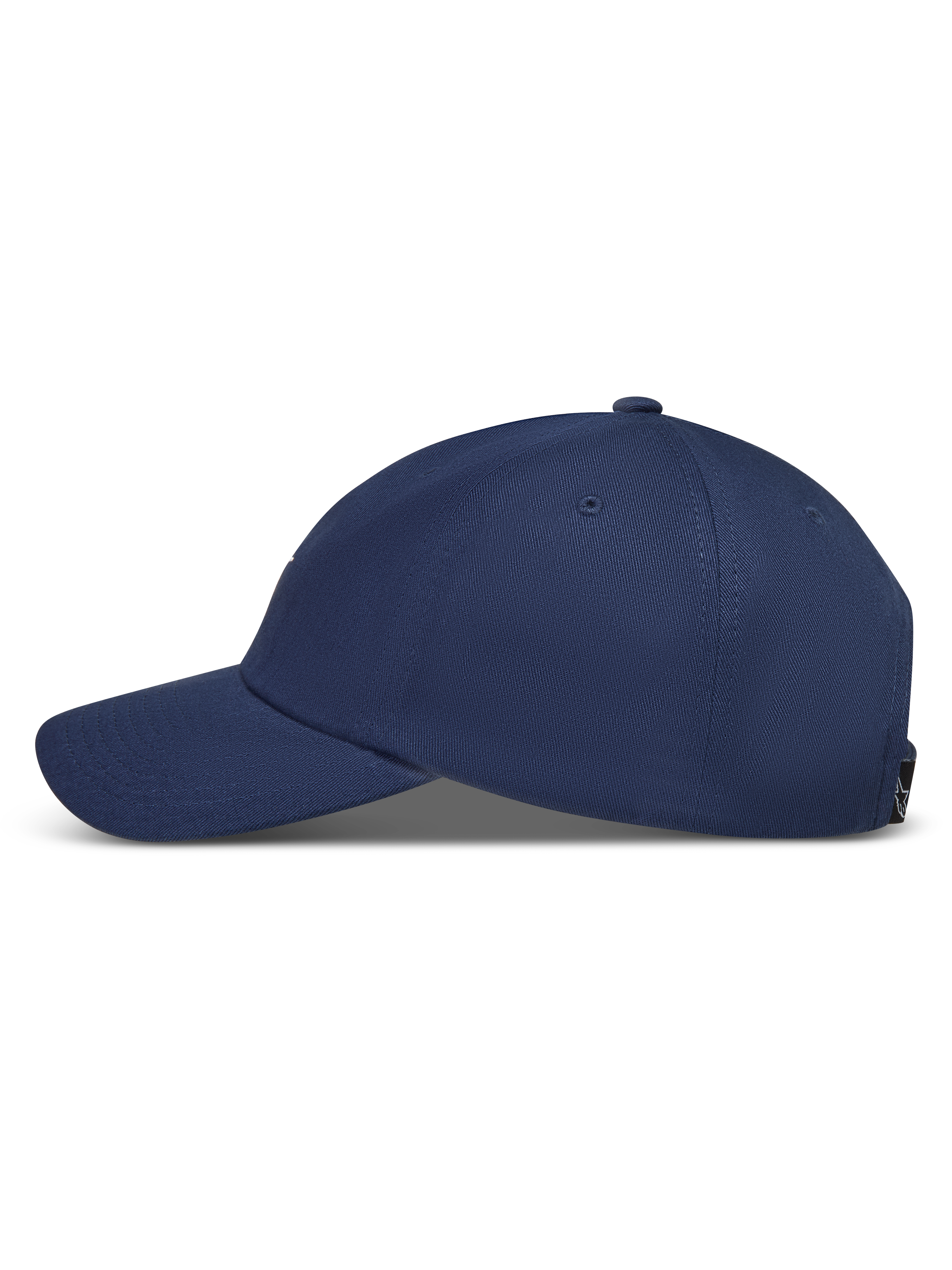 Alpinestars Dylan Dad Cappello, cappello sportswear blu con visiera curva e corona non strutturata, vista laterale