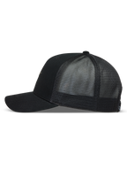 Alpinestars Augment Cappello, nero, vista laterale con visiera curva e retro in rete a diamante traspirante