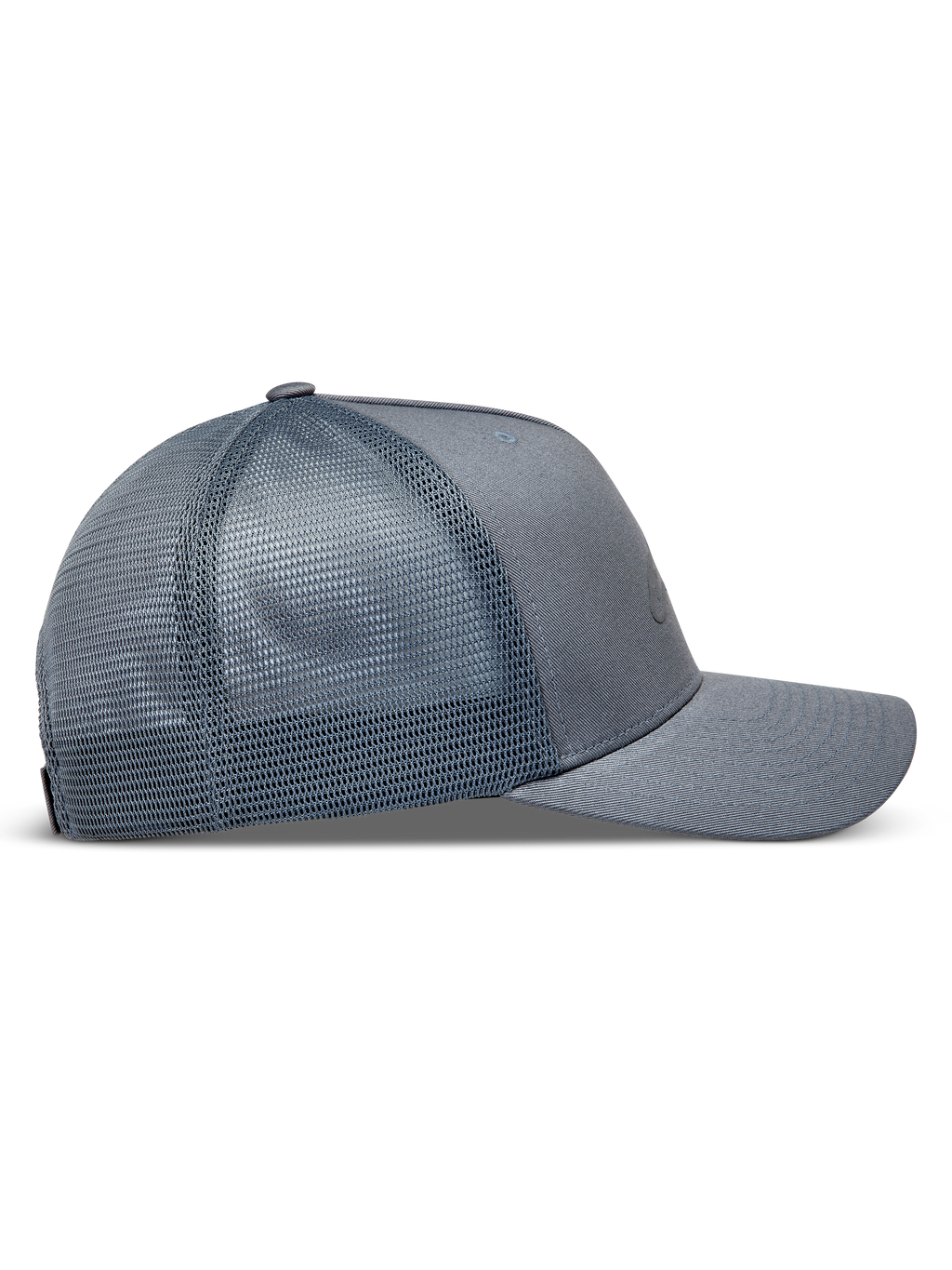 Alpinestars Augment Cappellino Trucker, cappello grigio da sportswear, vista laterale con retro in rete traspirante e visiera curva