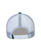 Alpinestars Baron Cappellino Trucker, cappello bianco e verde, vista posteriore con rete e chiusura snapback regolabile