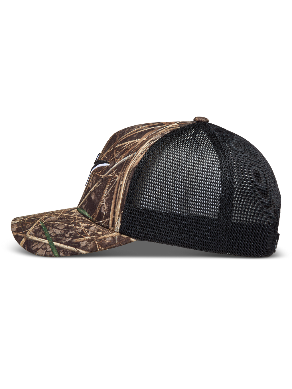 Alpinestars Thicket Realtree Cappellino Trucker, mimetico e nero, con visiera curva e pannelli posteriori in rete