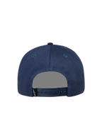 Alpinestars Label Snapback Cappello, cappello in twill blu, vista posteriore con chiusura a scatto e logo Astars.