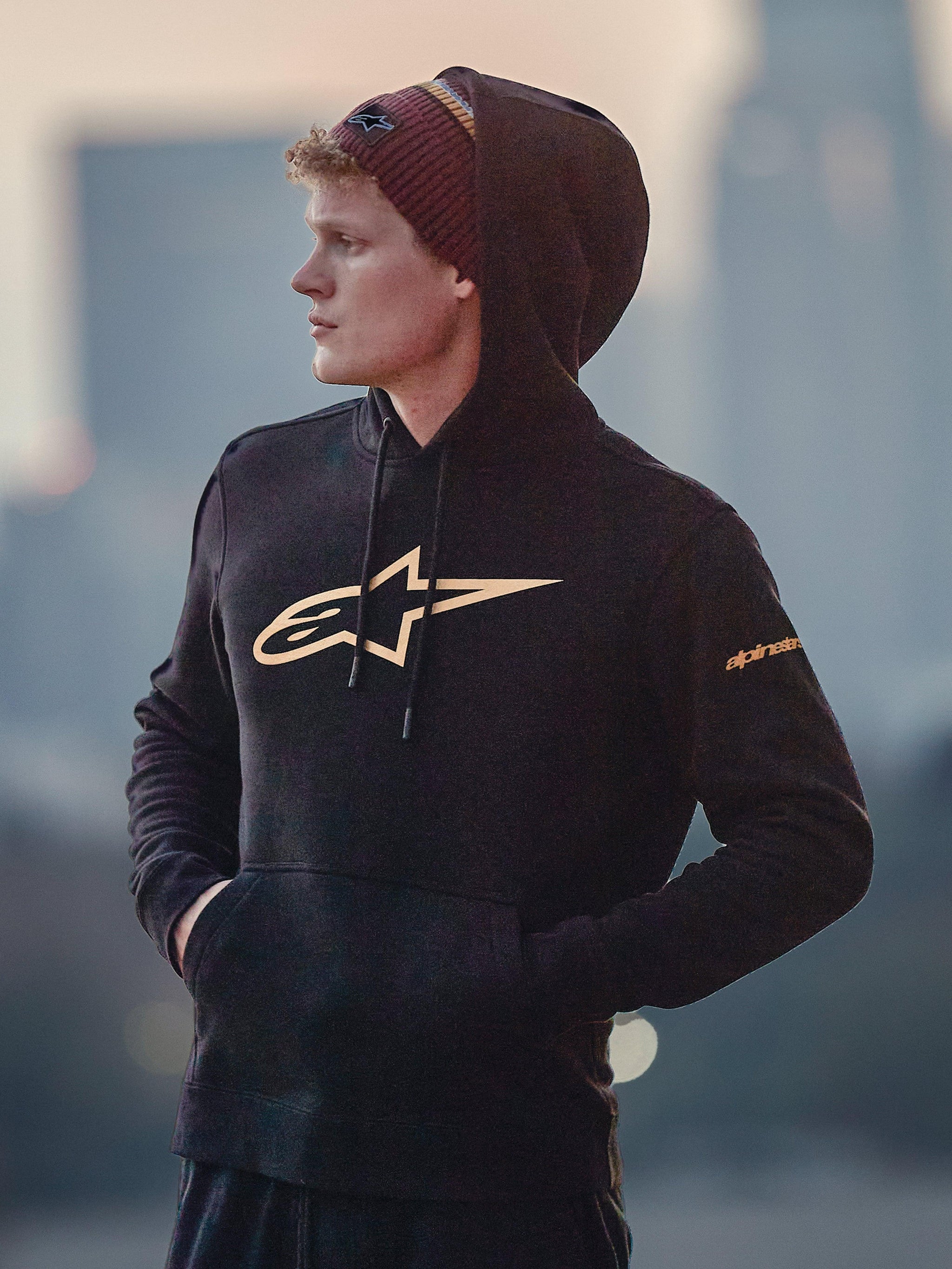 Felpa Con Cappuccio Gilded