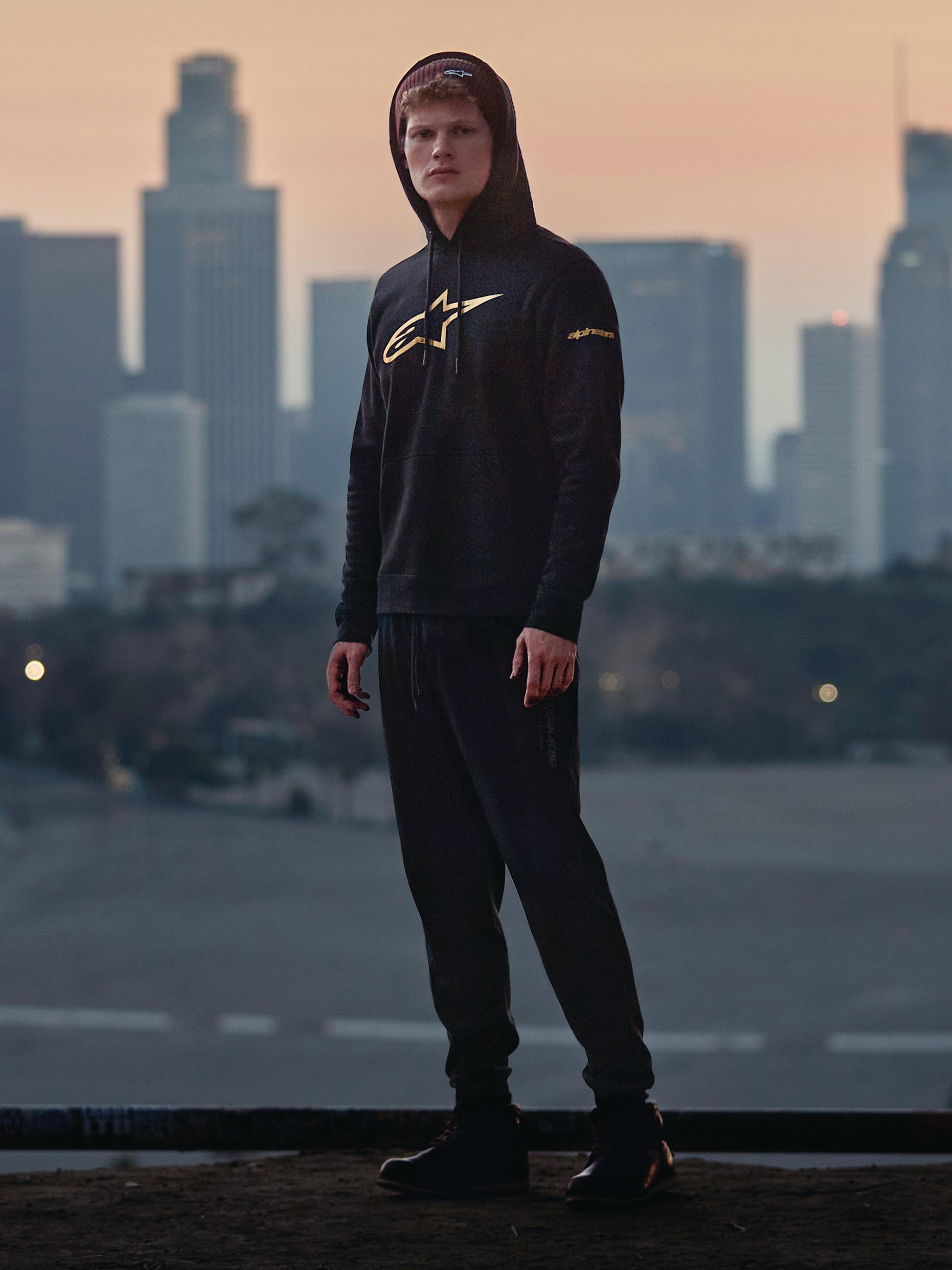 Felpa Con Cappuccio Gilded