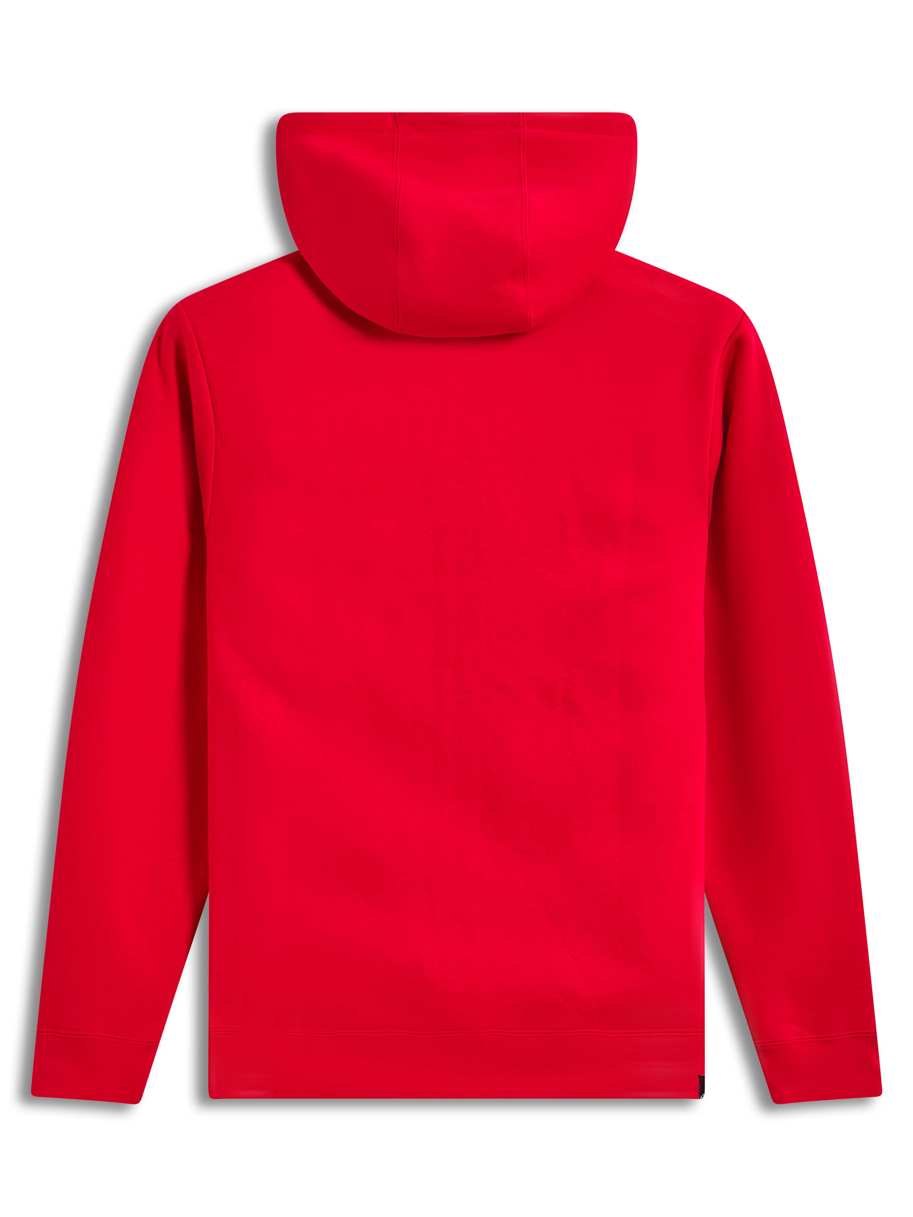 Alpinestars Ageless Zip V3 Hoodie, felpa rossa con cappuccio in pile, vista dal retro, sportswear casual