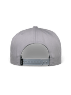Cappello Alpinestars Glphy, cappello snapback, grigio, vista posteriore con chiusura regolabile snapback, etichetta del logo in tessuto nero, design della corona strutturato per un look streetwear casual