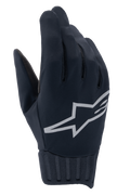 Alpinestars A-Dura Rain Gloves, guanti da MTB impermeabili, nero con grande logo a stella Alpinestars grigio, polsino in neoprene a coste, costruzione in tessuto liscio per il ciclismo in tutte le condizioni atmosferiche