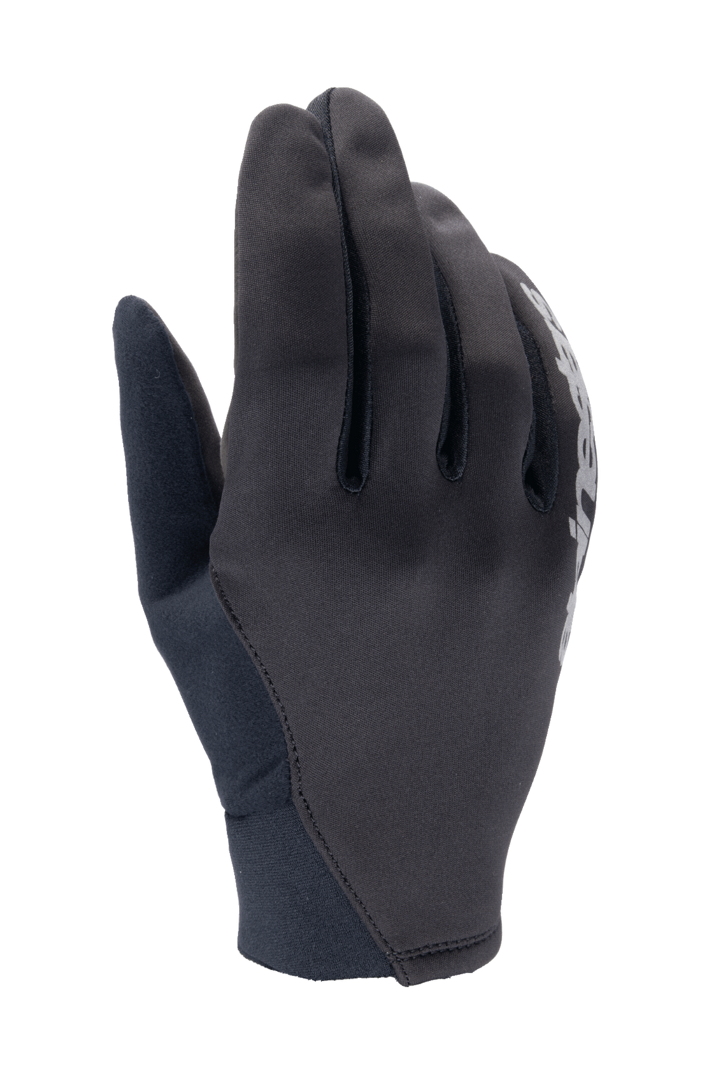 Alpinestars A-Dura Thermal Gloves, guanti da mountain bike neri, struttura in tessuto flessibile con dettaglio logo bianco, polsino in neoprene, progettati per la protezione dal vento e dal freddo