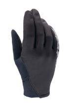 Alpinestars A-Dura Thermal Gloves, guanti da mountain bike neri, struttura in tessuto flessibile con dettaglio logo bianco, polsino in neoprene, progettati per la protezione dal vento e dal freddo