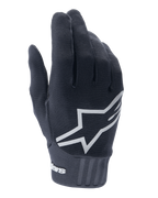Alpinestars Youth A-Dura Gloves, guanti da mountain bike, nero, grande logo a stella bianco sul dorso della mano, tessuto testurizzato con dettaglio del polsino a coste, design flessibile per ciclismo fuoristrada