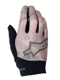 Alpinestars Youth A-Dura Gloves, guanti da mountain bike, mimetico marrone e nero, con logo a stella grigio sul dorso, polsino in neoprene nero e parte superiore in tessuto traspirante per giovani ciclisti