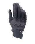 Alpinestars A-Supra Shield Gloves, guanti da ciclismo MTB, nero, design elegante con motivo a scudo ondulato sulle nocche, logo a stella bianco sul polsino in neoprene, costruzione flessibile e resistente