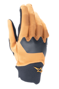 Guanti Alpinestars A-Supra, guanti da mountain bike, oro scuro e nero, dorso in spandex flessibile con polsino in neoprene, con logo a stella arancione, equipaggiamento da ciclismo fuoristrada resistente