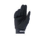 Guanti Alpinestars A-Dura, guanti da MTB neri, palmo in camoscio sintetico per grip e durata, polsino in neoprene con chiusura a strappo sul polso, equipaggiamento versatile per mountain bike