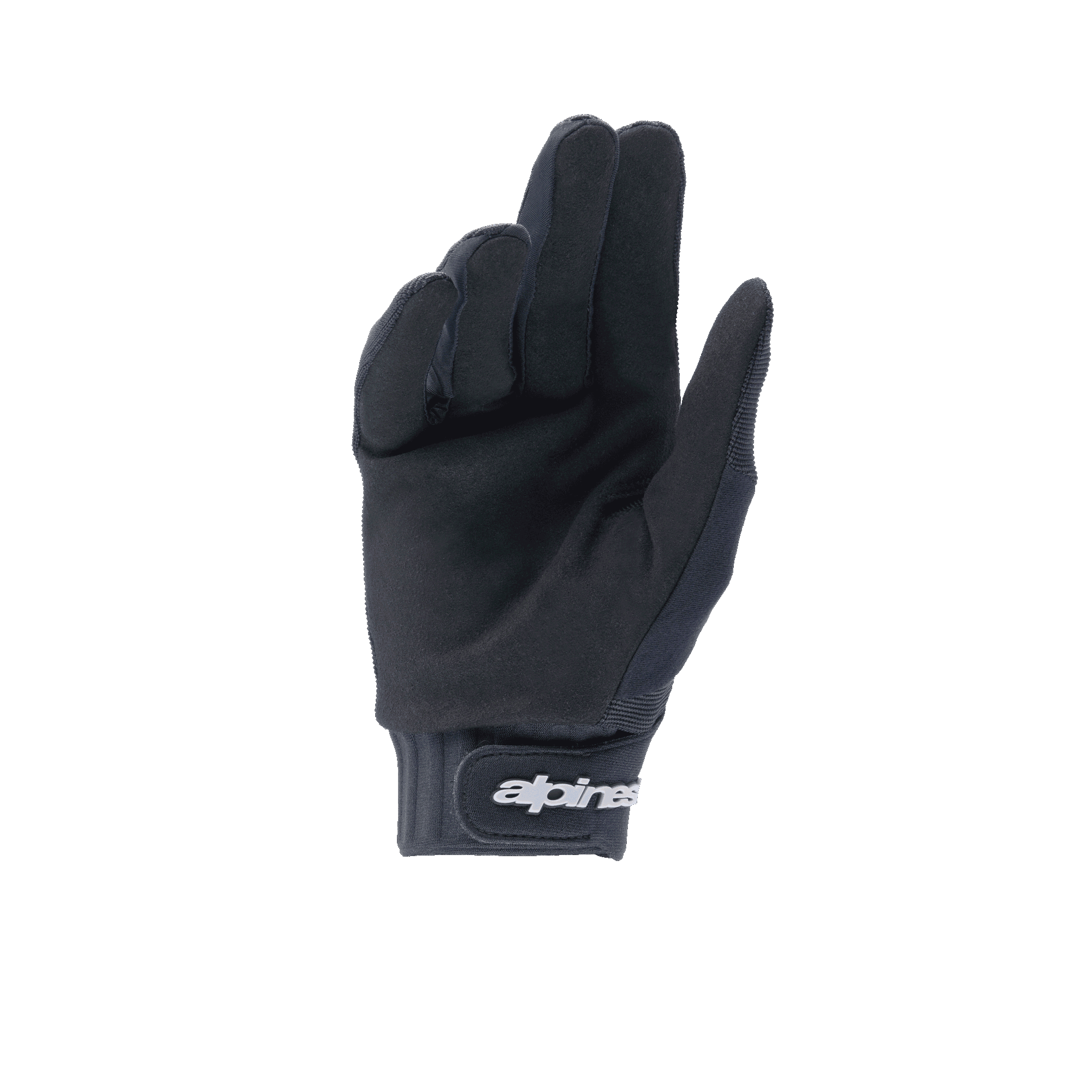 Guanti Alpinestars A-Dura, guanti da MTB neri, palmo in camoscio sintetico per grip e durata, polsino in neoprene con chiusura a strappo sul polso, equipaggiamento versatile per mountain bike