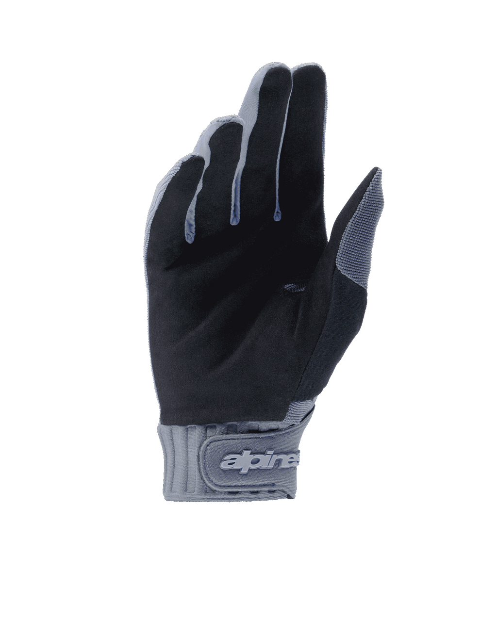 Alpinestars Guanti A-Dura, guanti da ciclismo, blu infinity e nero, vista del palmo in camoscio sintetico per la presa, polsino in neoprene con chiusura a strappo e logo, attrezzatura resistente per mountain bike