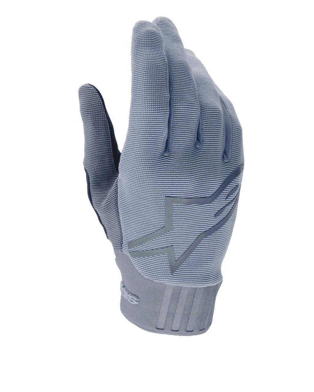 Alpinestars A-Dura Gloves, guanti da mountain bike, Infinity Blue, parte superiore testurizzata a costine con grande logo a stella, polsino in neoprene con dettagli in rilievo, design aderente per il ciclismo fuoristrada