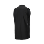 Gilet Termico Alpinestars A-Dura, gilet da ciclismo nero, vista posteriore di tre quarti con tessuto liscio e piccolo logo Alpinestars bianco sul lato inferiore, isolamento termico leggero per mountain bike