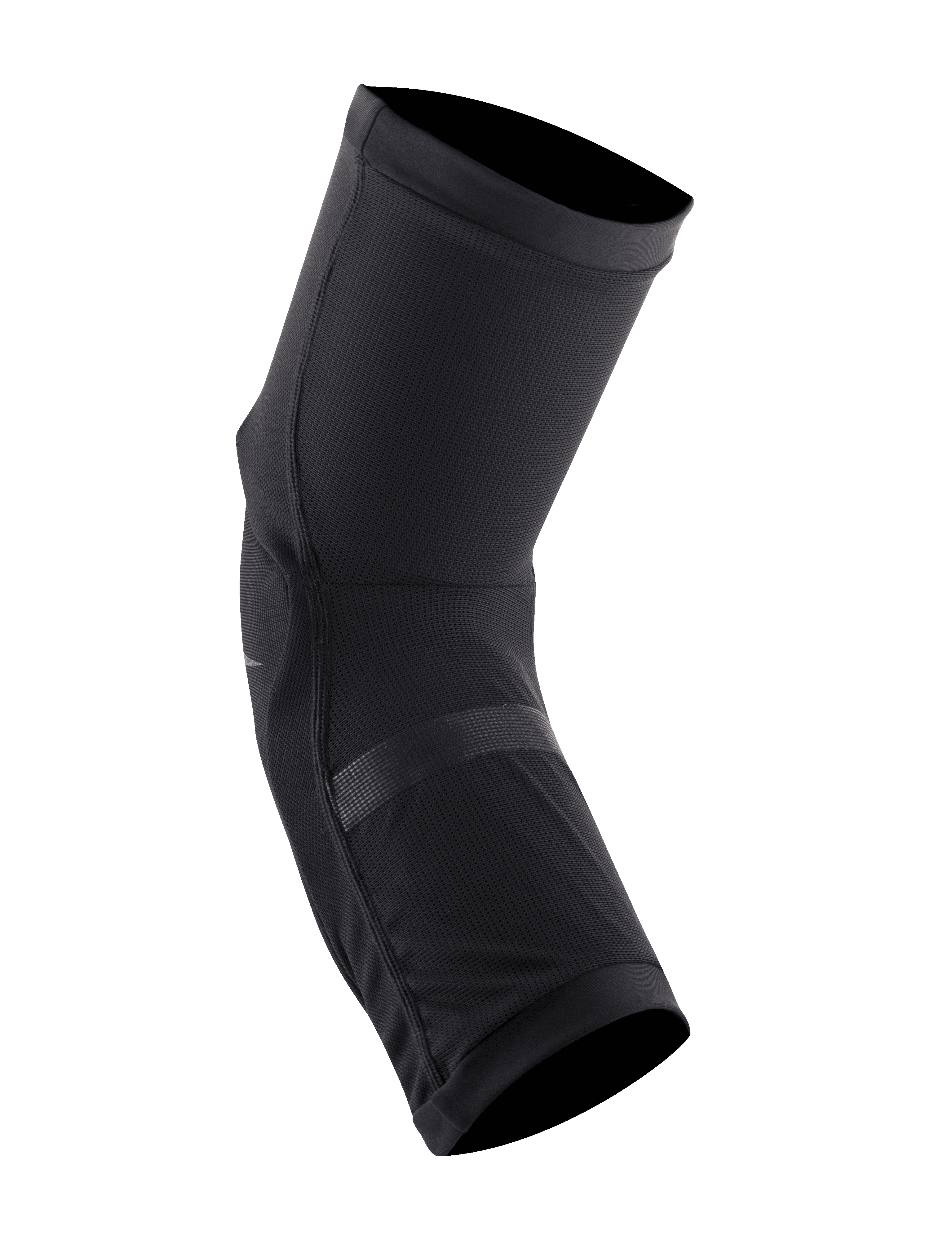 Alpinestars Ginocchiere Paragon Plus, nero, design slip-on leggero, costruzione in mesh elasticizzato traspirante con cuscinetti protettivi perforati, vestibilità ergonomica preformata per mountain bike