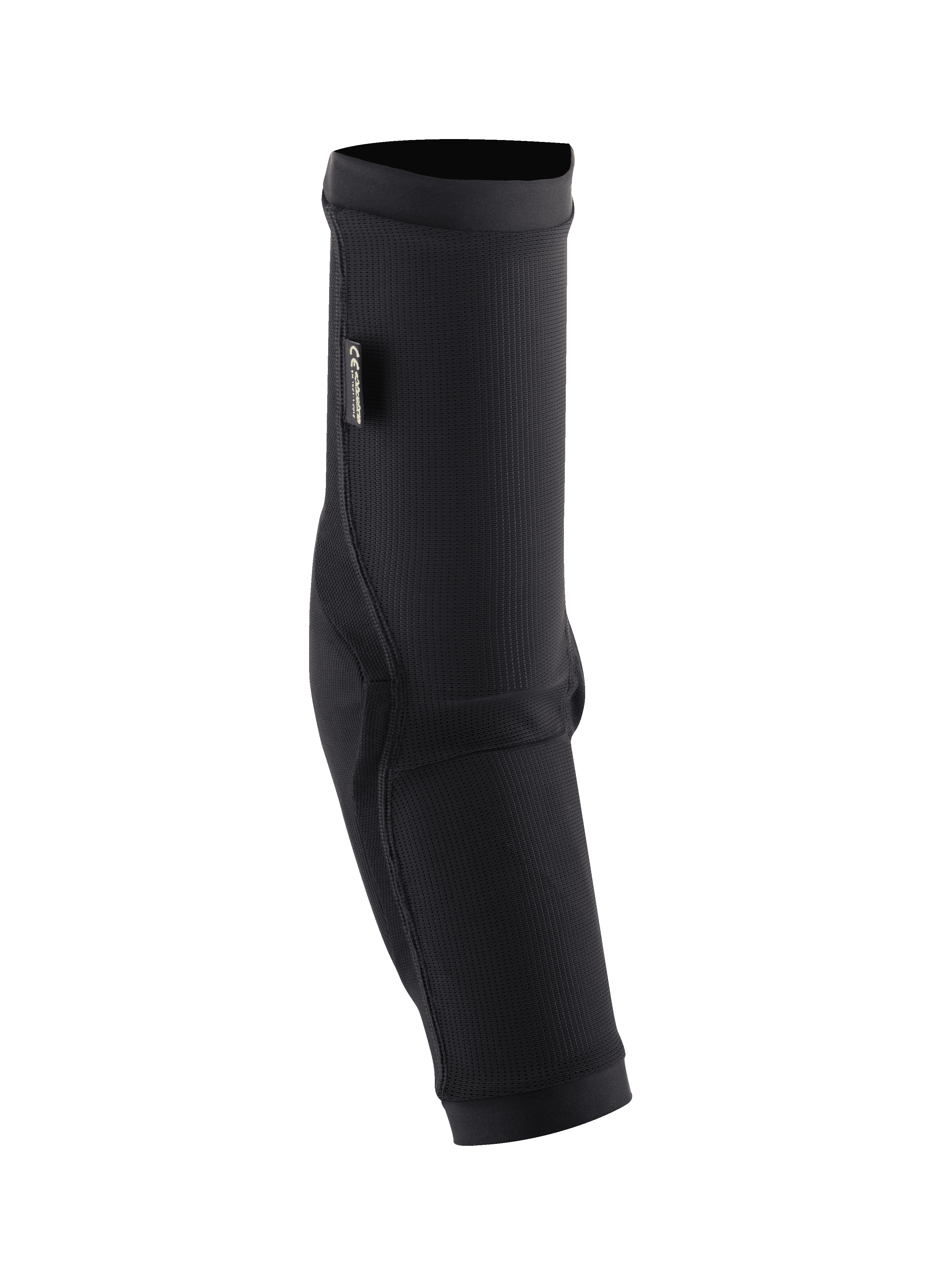 Alpinestars Paragon Plus Elbow Protectors, gomitiere MTB nere, manica slip-on in rete traspirante testurizzata, con rinforzi in tessuto rip-stop ed etichetta di certificazione CE, design ergonomico per mountain bike