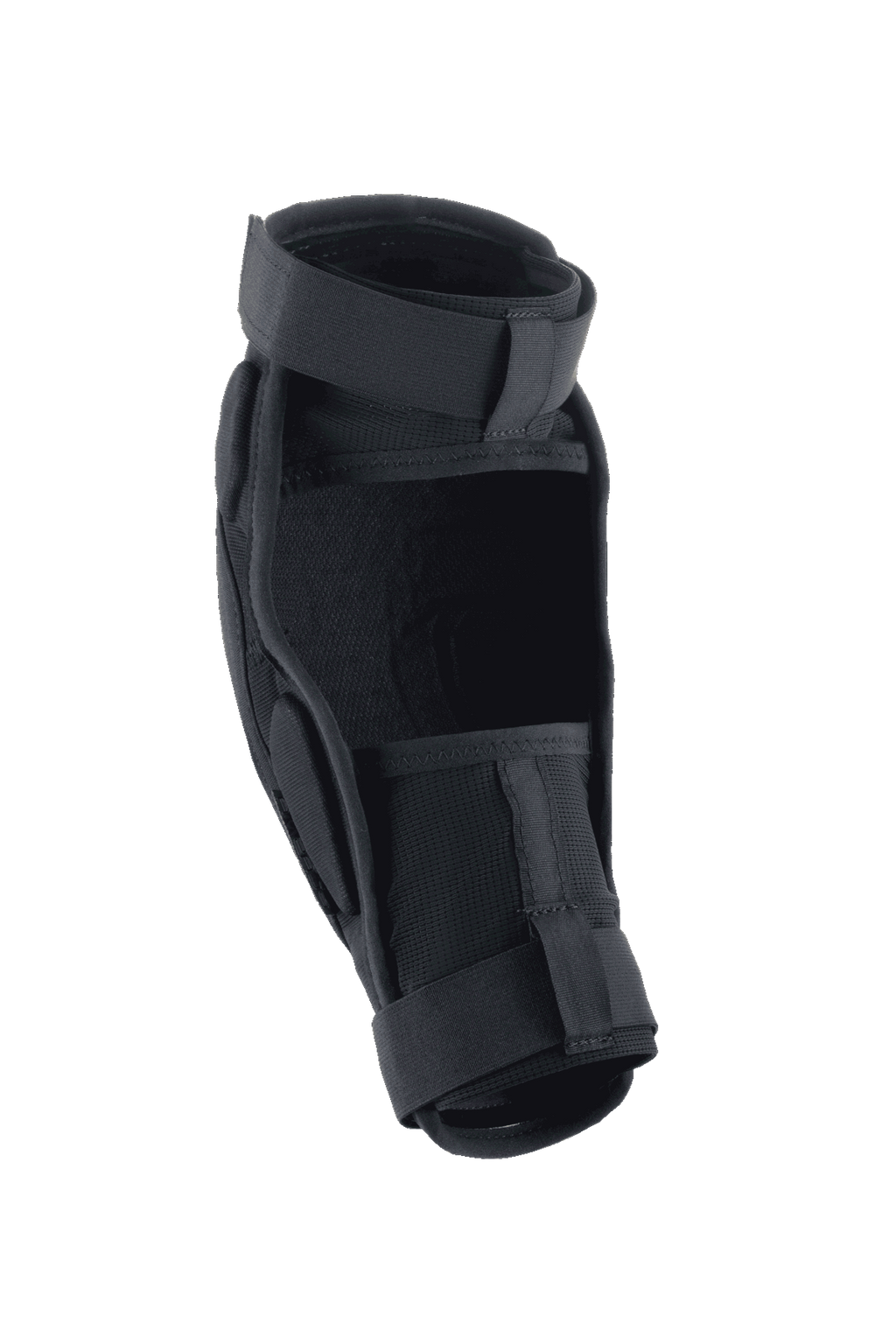 Alpinestars Protettore per gomito A-Impact Plasma Pro, nero, vista posteriore con chiusura a doppio cinturino e pannelli in rete traspirante, design ergonomico per la protezione in mountain bike