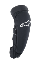 Alpinestars Protezione Ginocchio/Tibia A-Impact Plasma Pro, protezioni per ginocchia e stinchi da mountain bike, nere e bianche, con tecnologia Nucleon Plasma certificata EN 1621-1 Livello 2 e sistema di chiusura a triplo cinturino