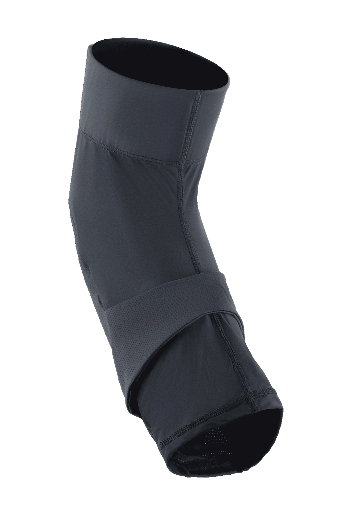 Alpinestars A-Motion Plasma Pro Knee Protector, protezione ginocchio MTB, nero, modello da infilare con design ergonomico pre-curvato, dotato di fascia di compressione centrale e pannelli in rete elastica traspirante