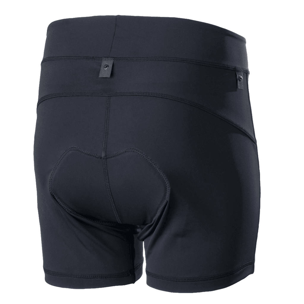 Alpinestars Pantaloncini Interni Donna Stella Drop, nero, pantaloncini interni da mountain bike, vista posteriore con fondello imbottito integrato e linguette di integrazione a scatto, vestibilità a compressione ergonomica per Enduro