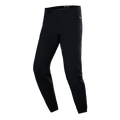 Pantaloni impermeabili Alpinestars A-Dura, pantaloni da ciclismo MTB, nero, design tecnico slim-fit con tasche laterali con cerniera e chiusura a cricchetto in vita, tessuto impermeabile liscio, abbigliamento performance minimalista per mountain bike