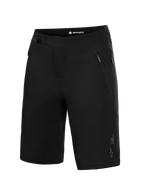 Pantaloncini MTB Alpinestars A-Dura Ride neri con chiusura a cricchetto e tasche con zip per performance trail.