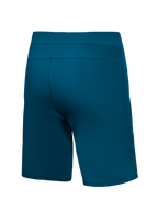 Alpinestars A-Dura Ride Liner Shorts blu-verde, vista posteriore di pantaloncini tecnici da MTB in tessuto elasticizzato.