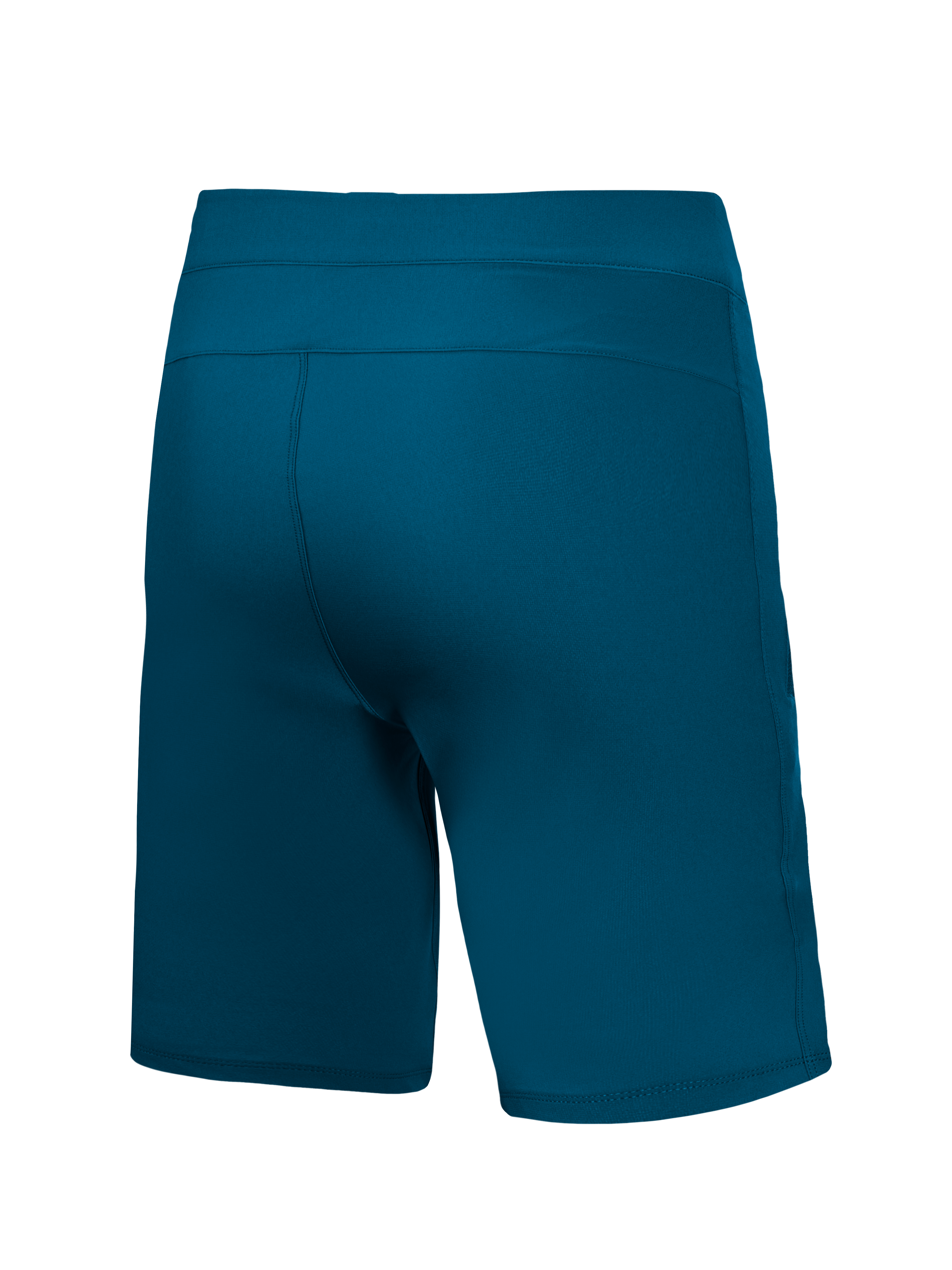 Alpinestars A-Dura Ride Liner Shorts blu-verde, vista posteriore di pantaloncini tecnici da MTB in tessuto elasticizzato.