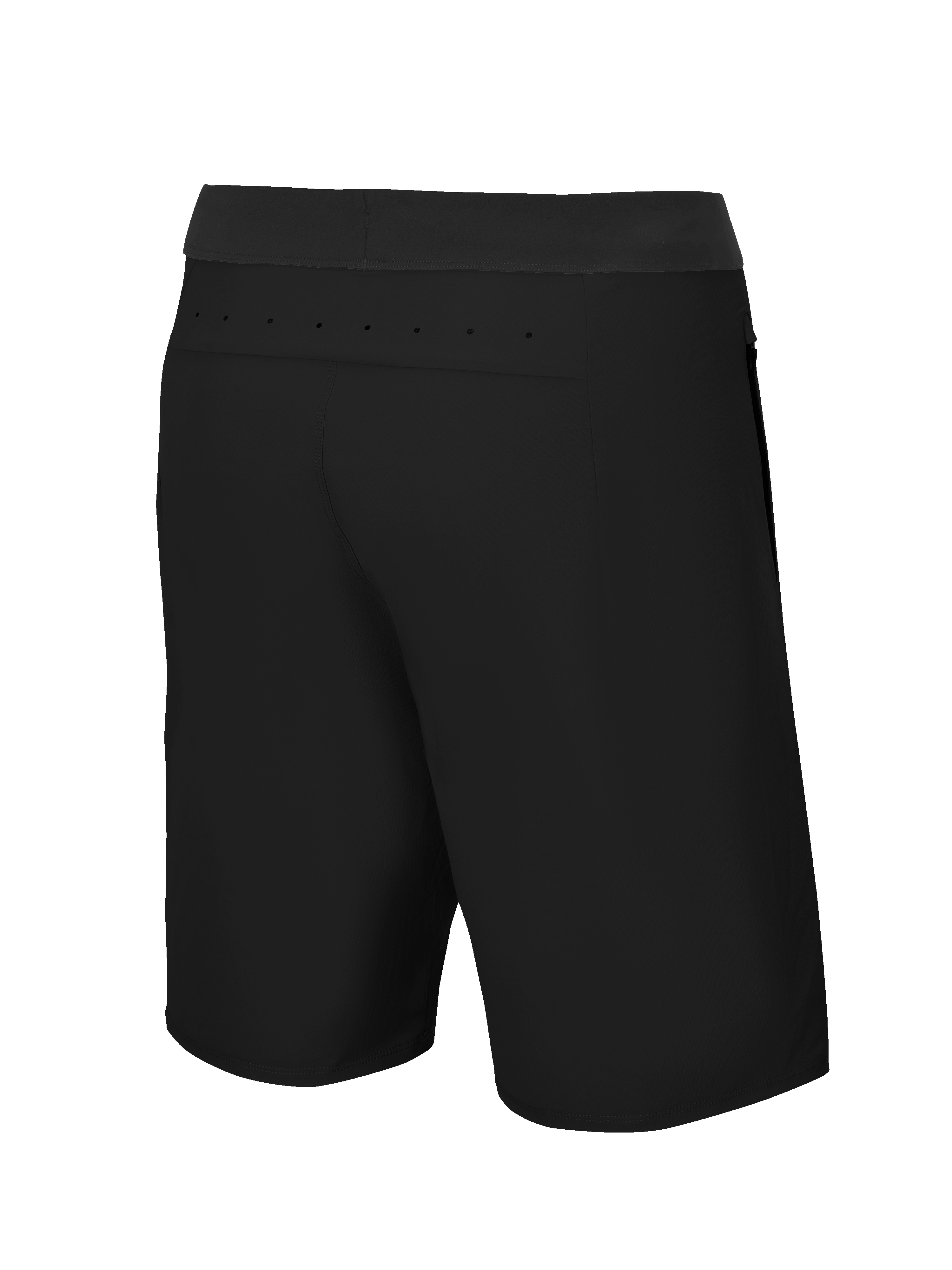 Alpinestars A-Aria Lite Short, pantaloncini da mountain bike, nero, vista posteriore con perforazioni laser sul carré posteriore per la ventilazione, tessuto tecnico leggero per il trail riding