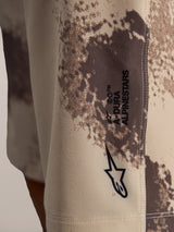 Pantaloncini A-Dura Ride sand camo, logo Astar su tessuto tecnico elasticizzato resistente in 4 direzioni.