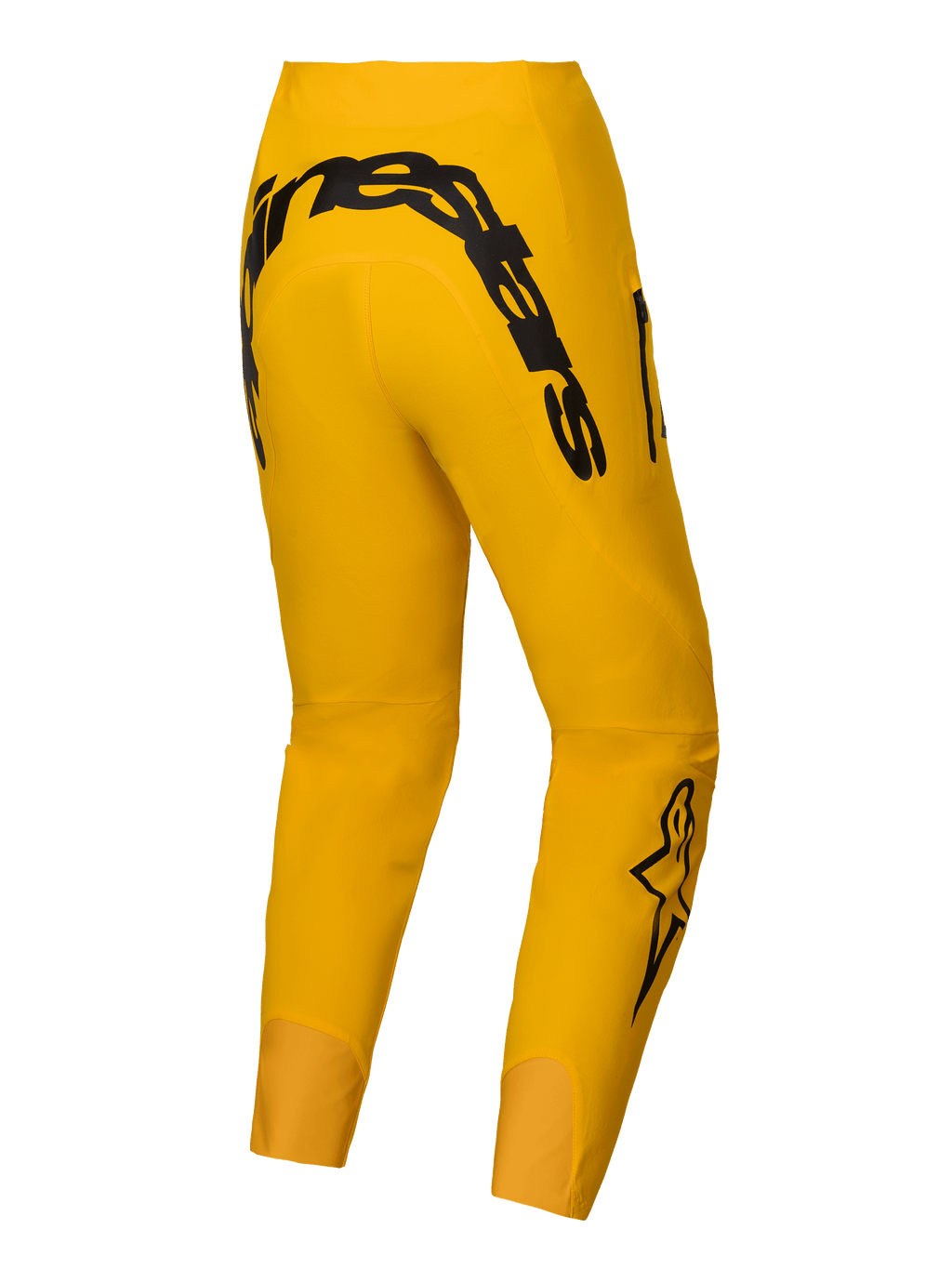 Alpinestars Pantaloni A-Supra Melt Edizione Limitata, pantaloni MTB da uomo, gialli con logo Alpinestars nero sul carré posteriore