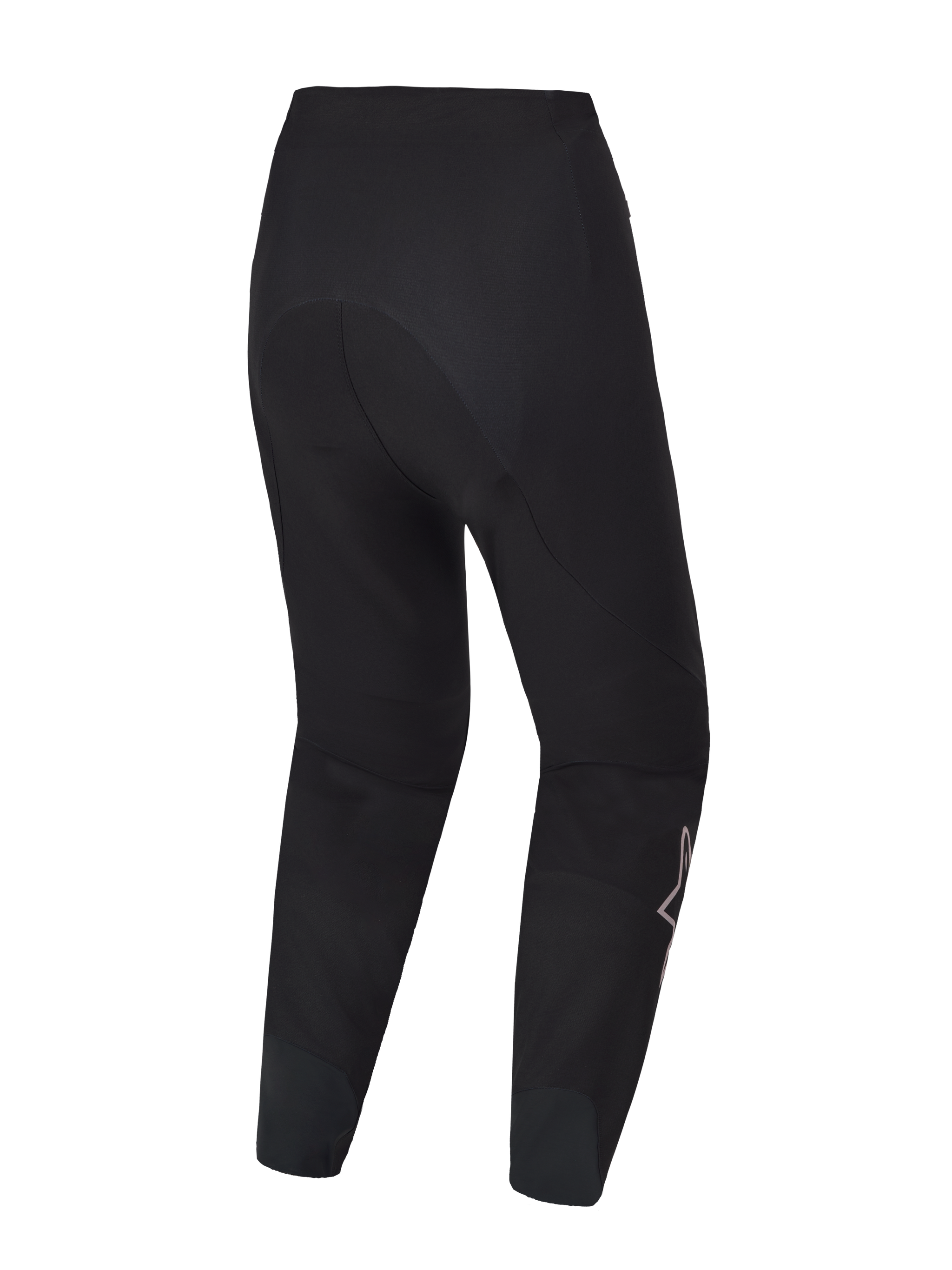 Pantaloni MTB A-Supra Elite neri, vista posteriore, tessuto elasticizzato a 4 direzioni e design racing ergonomico.