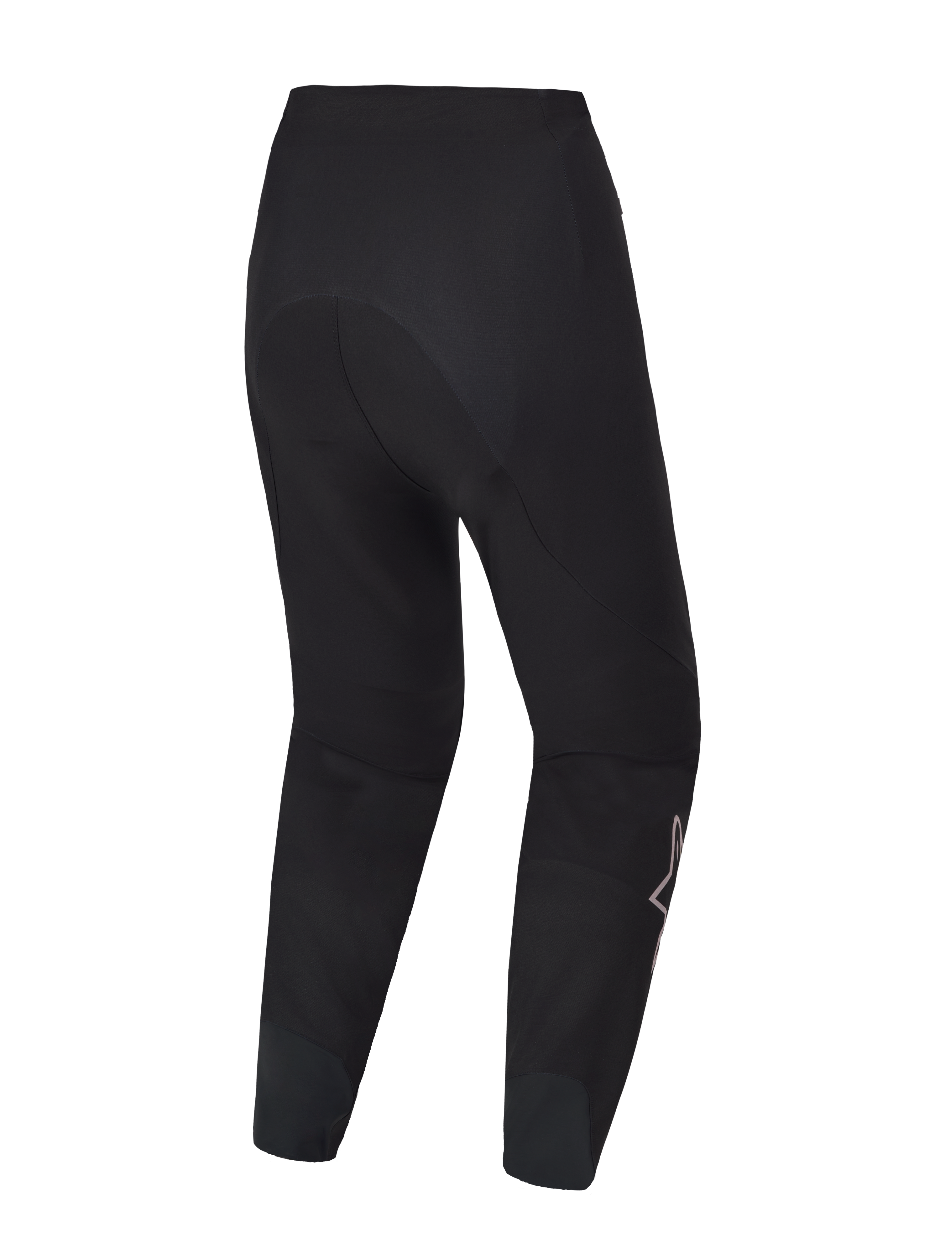 Pantaloni MTB A-Supra Elite neri, vista posteriore, tessuto elasticizzato a 4 direzioni e design racing ergonomico.