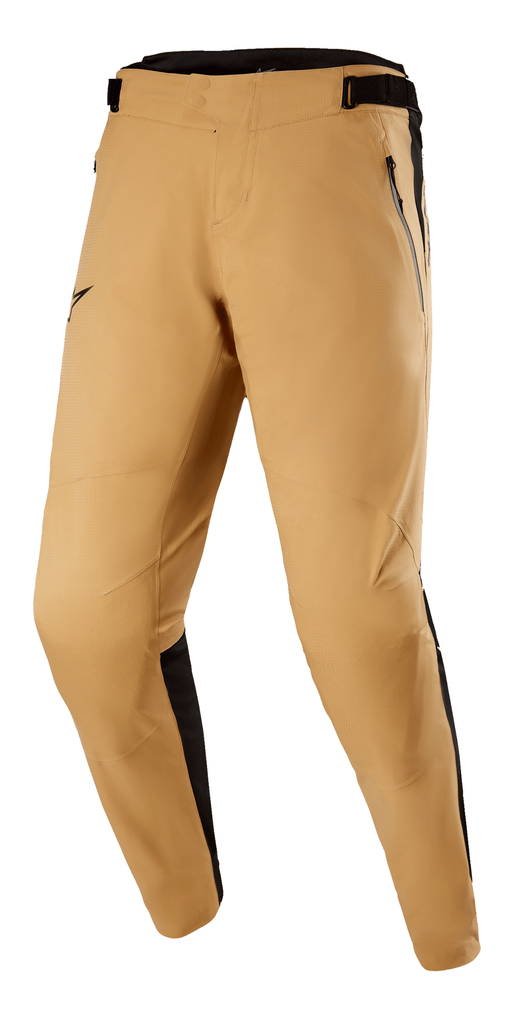 Alpinestars Tahoe 8.1 Waterproof Pants, pantaloni MTB impermeabili, khaki e nero, con gambe pre-curvate, tasche anteriori con zip, vita regolabile, pannelli laterali neri e cavallo senza cuciture per prestazioni ottimali di trail riding in ogni condizione meteorologica