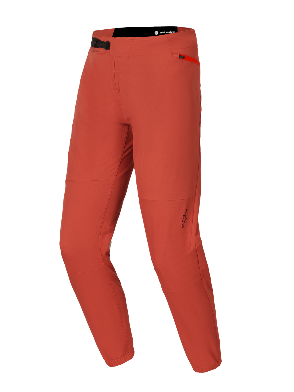 Alpinestars A-Dura Elite Pants, pantaloni da mountain bike MTB, arancione scuro, in tessuto Cordura elasticizzato in 4 direzioni, chiusura frontale a cricchetto, tasca laterale con zip e polsini elasticizzati