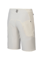 Alpinestars Pantaloncini A-Aria Elite, pantaloncini MTB da uomo color ecru, vista posteriore con fascia in vita traspirante con marchio e tasche con zip
