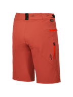 Alpinestars Pantaloncini A-Dura Elite, pantaloncini MTB da uomo in arancione scuro, tasche con zip e cintura regolabile vista posteriore