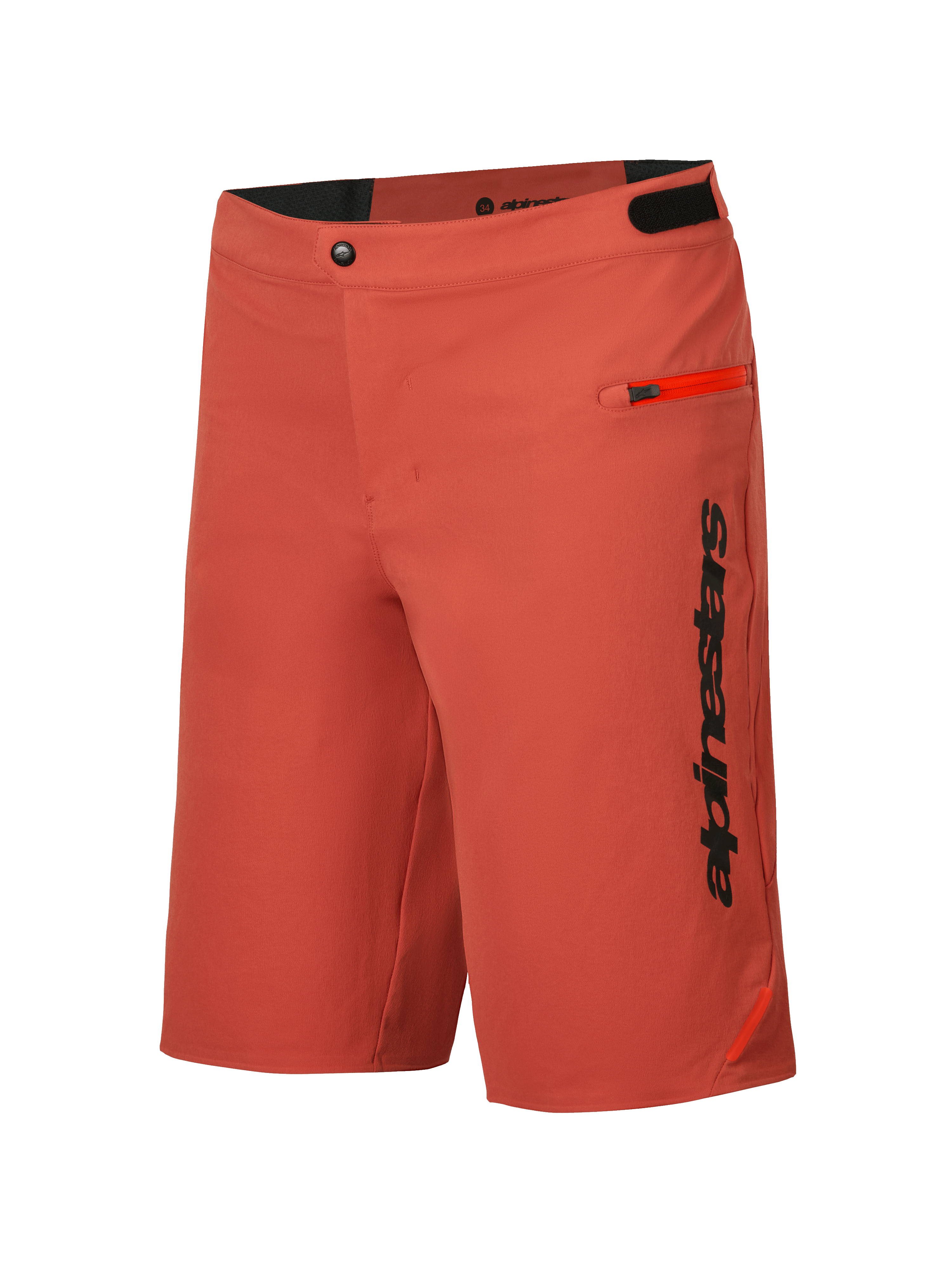 Alpinestars Pantaloncini A-Dura Elite, pantaloncini da mountain bike da uomo, arancione scuro, tasche con zip e tessuto Cordura elasticizzato