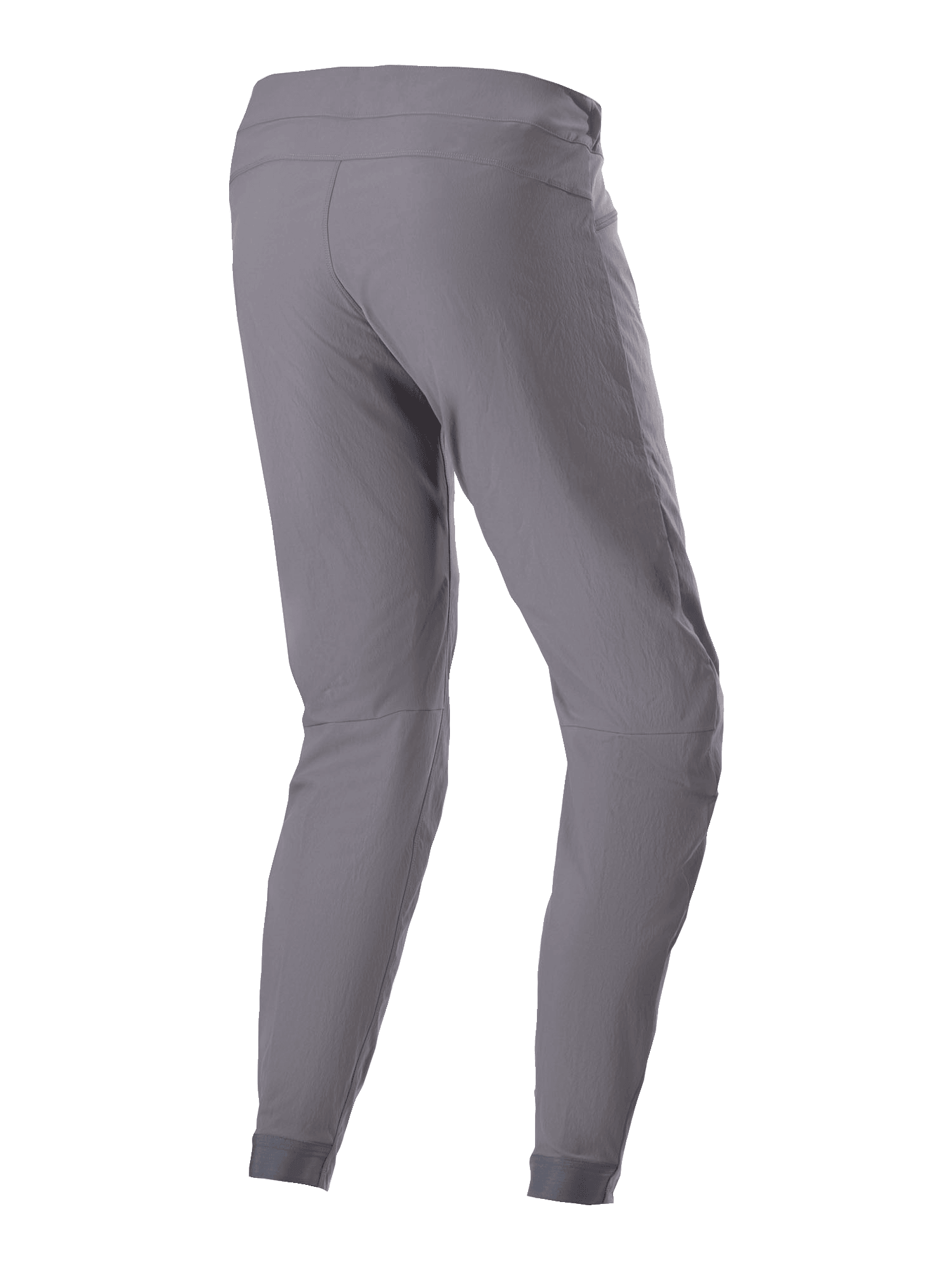 Pantaloni Alpinestars A-Dura, pantaloni da ciclismo MTB, grigio scuro, vista posteriore di tre quarti, con tessuto elasticizzato in 2 direzioni, polsini elasticizzati e vestibilità ergonomica per prestazioni in mountain bike