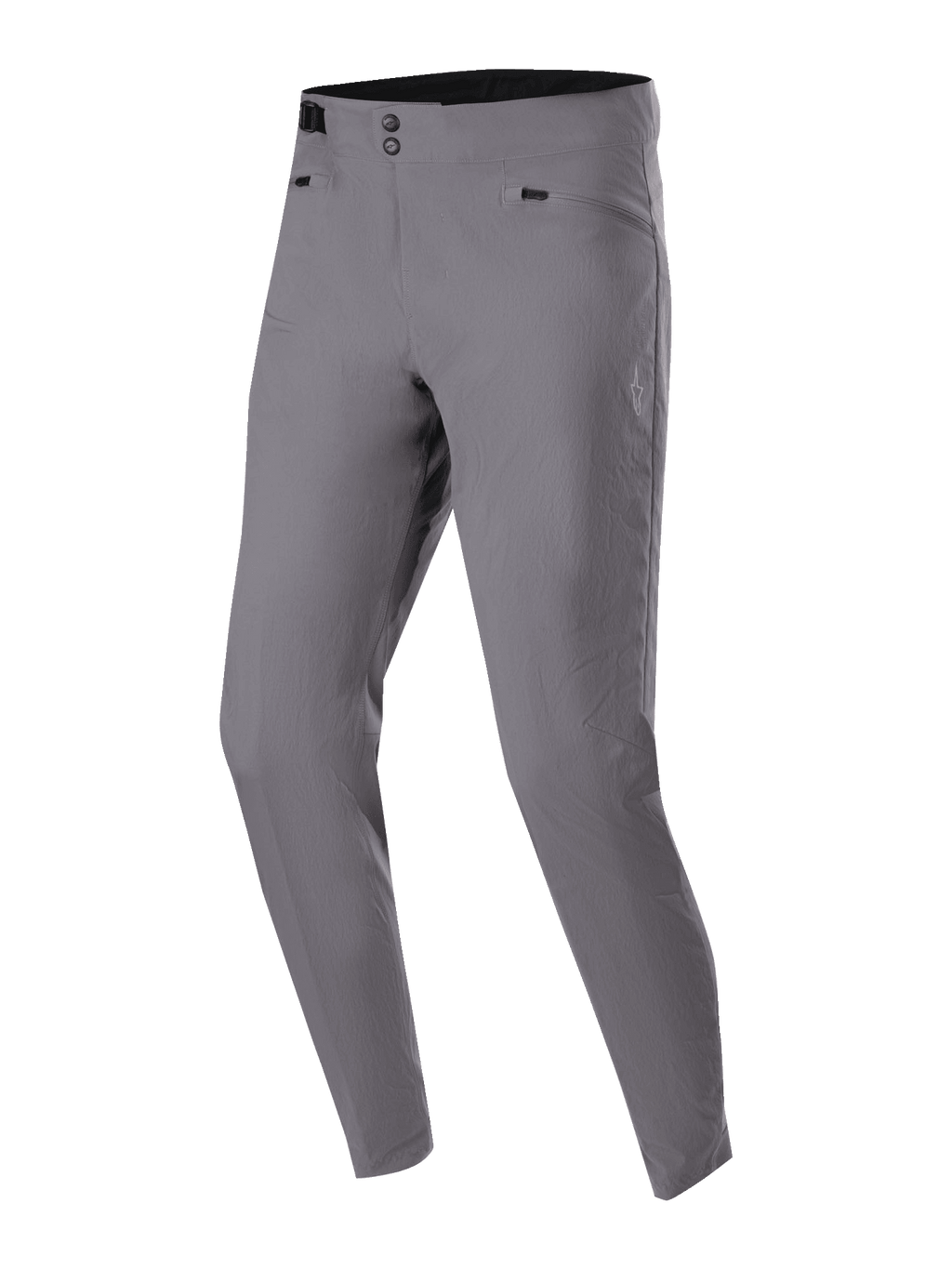 Alpinestars A-Dura Pants, pantaloni da ciclismo MTB, grigio scuro, con doppia chiusura a scatto, regolatori laterali della vita e tasche con zip, tessuto elasticizzato in 2 direzioni resistente per mountain bike
