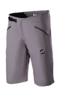 Alpinestars Drop Algorithm Shorts, pantaloncini da mountain bike, grigio Sparrow, ventilazione traforata al laser sulle cosce, due tasche nere con zip, fibbia a cricchetto regolabile in vita, patch con logo Alpinestars, tessuto tecnico elasticizzato leggero