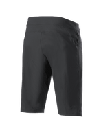 Alpinestars A-Dura Shorts, pantaloncini da mountain bike, nero, vista posteriore con tasca con zip e tessuto elasticizzato testurizzato, progettati per MTB e ciclismo fuoristrada
