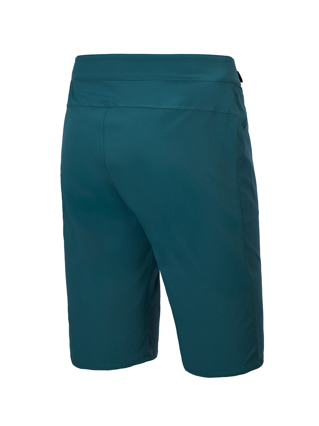 Alpinestars A-Dura Shorts, pantaloncini da mountain bike, Dark Pine, vista posteriore con design essenziale e tessuto elasticizzato in 2 direzioni resistente, vestibilità regolare per MTB